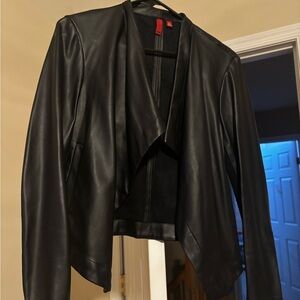 Black Faux Leather Jacket